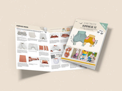 Schnittmuster Pumphose Babyhose Gr. 44-122 - elli&else