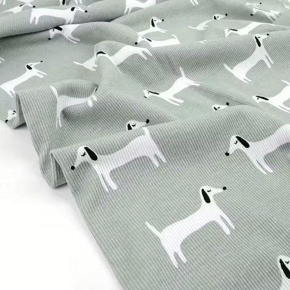 Bio Rib Jersey Hunde salbei von Tygdrömmar - elli&else