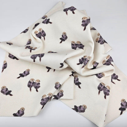 Rib Jersey Otter and Friends von Family Fabrics - elli&else